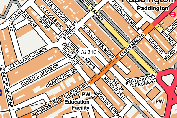 W2 3HQ map - OS OpenMap – Local (Ordnance Survey)