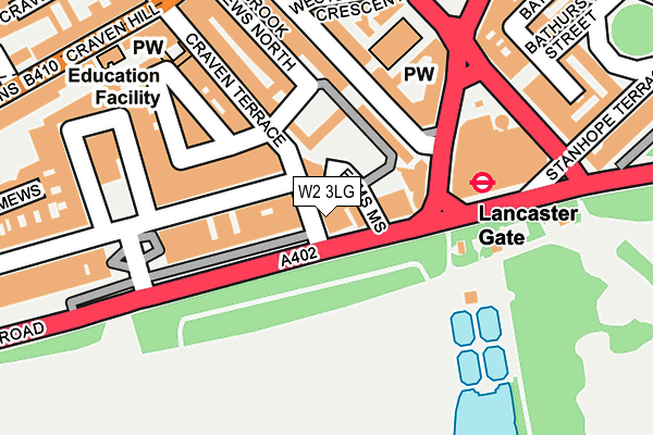 W2 3LG map - OS OpenMap – Local (Ordnance Survey)