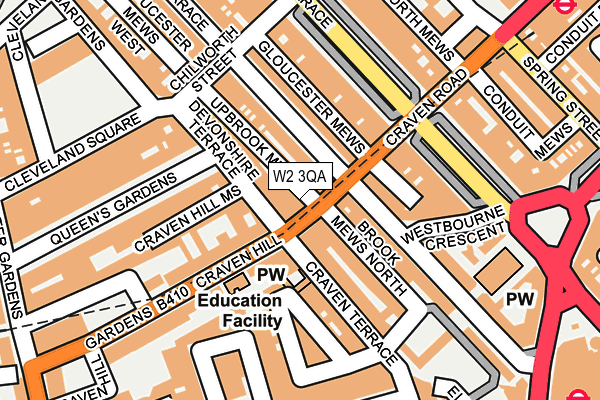 W2 3QA map - OS OpenMap – Local (Ordnance Survey)