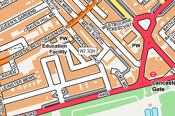 W2 3QH map - OS OpenMap – Local (Ordnance Survey)