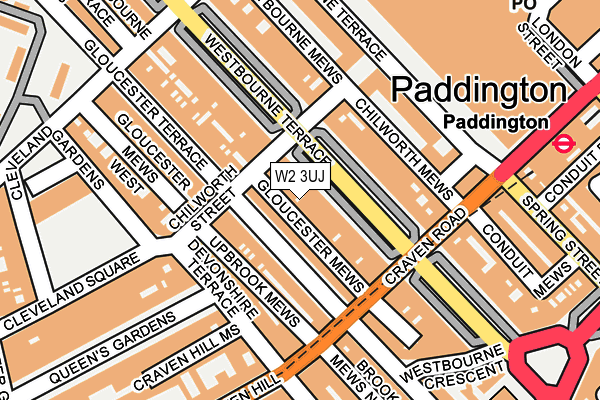 W2 3UJ map - OS OpenMap – Local (Ordnance Survey)