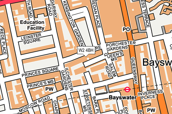W2 4BH map - OS OpenMap – Local (Ordnance Survey)