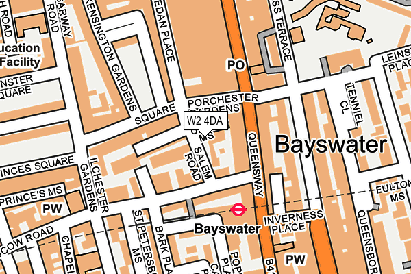 W2 4DA map - OS OpenMap – Local (Ordnance Survey)