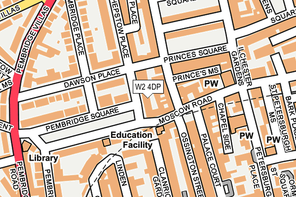 W2 4DP map - OS OpenMap – Local (Ordnance Survey)