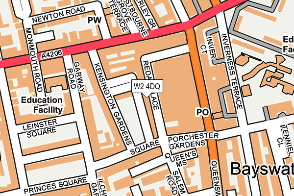 W2 4DQ map - OS OpenMap – Local (Ordnance Survey)