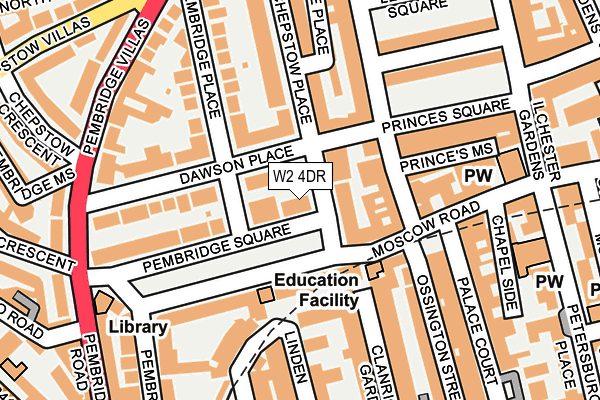 W2 4DR map - OS OpenMap – Local (Ordnance Survey)