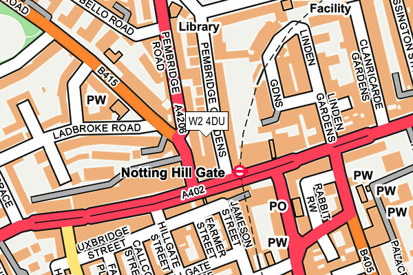 W2 4DU map - OS OpenMap – Local (Ordnance Survey)