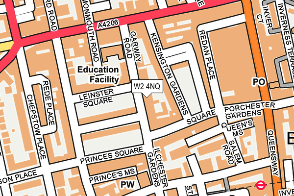 W2 4NQ map - OS OpenMap – Local (Ordnance Survey)