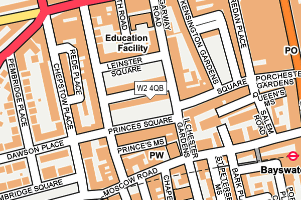 W2 4QB map - OS OpenMap – Local (Ordnance Survey)