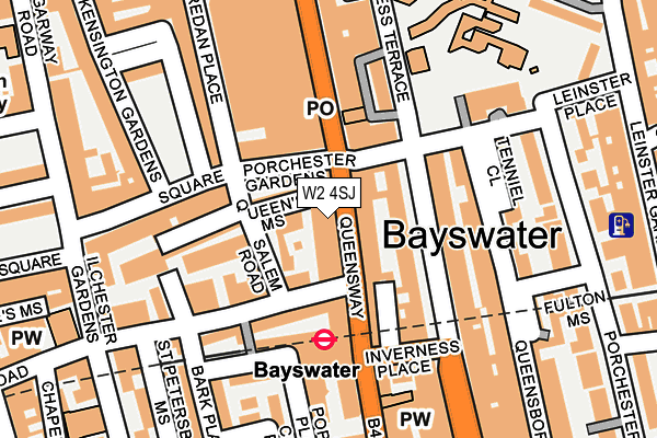 W2 4SJ map - OS OpenMap – Local (Ordnance Survey)