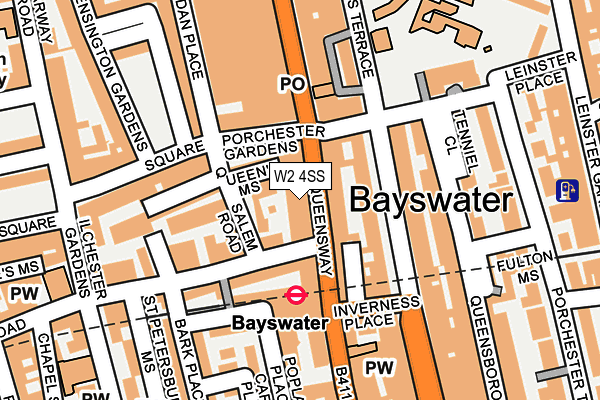 W2 4SS map - OS OpenMap – Local (Ordnance Survey)