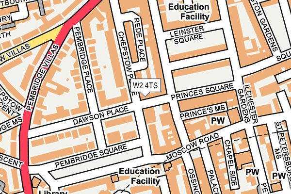 W2 4TS map - OS OpenMap – Local (Ordnance Survey)