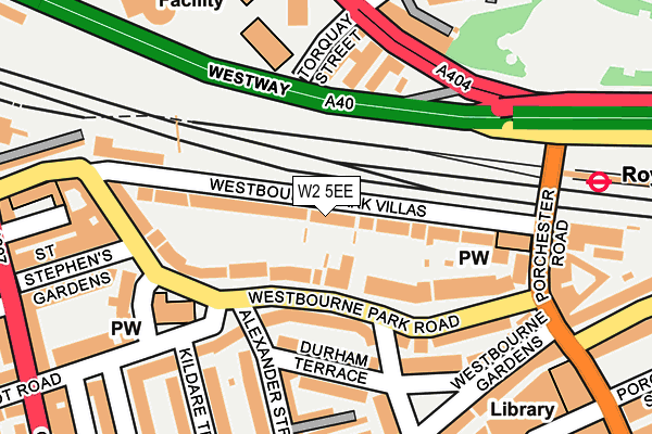 W2 5EE map - OS OpenMap – Local (Ordnance Survey)