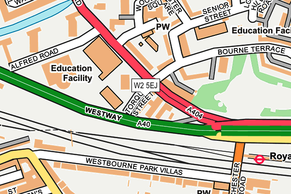 W2 5EJ map - OS OpenMap – Local (Ordnance Survey)