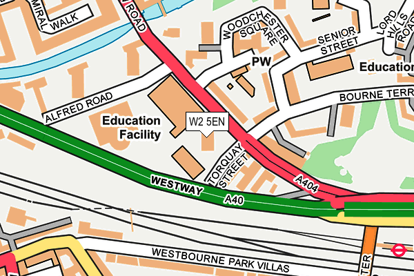 W2 5EN map - OS OpenMap – Local (Ordnance Survey)
