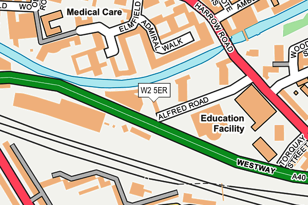 W2 5ER map - OS OpenMap – Local (Ordnance Survey)