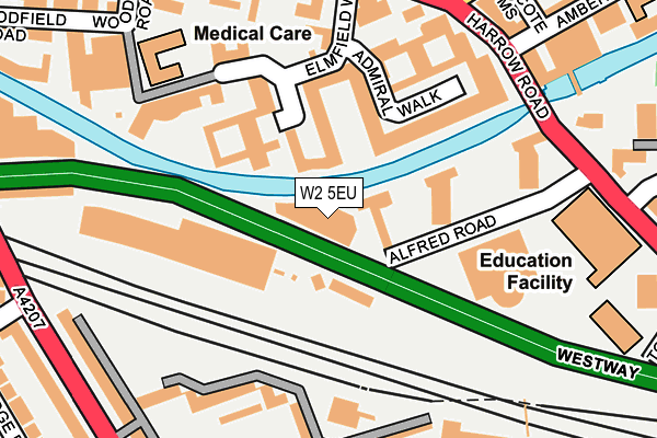 W2 5EU map - OS OpenMap – Local (Ordnance Survey)
