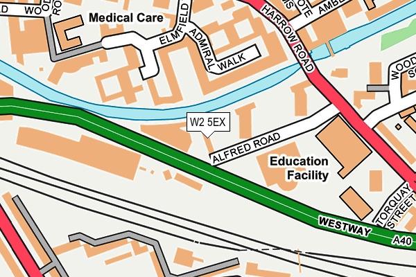 W2 5EX map - OS OpenMap – Local (Ordnance Survey)