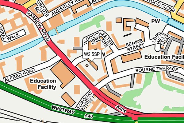 W2 5SP map - OS OpenMap – Local (Ordnance Survey)