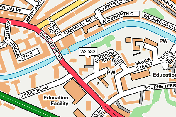 W2 5SS map - OS OpenMap – Local (Ordnance Survey)