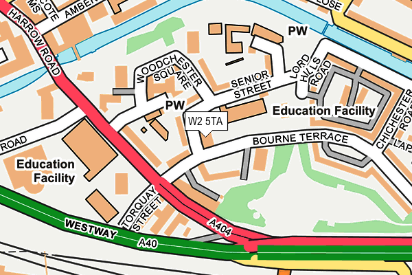 W2 5TA map - OS OpenMap – Local (Ordnance Survey)