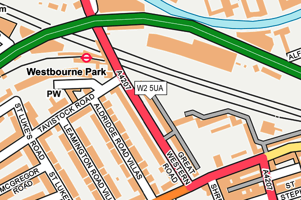 W2 5UA map - OS OpenMap – Local (Ordnance Survey)