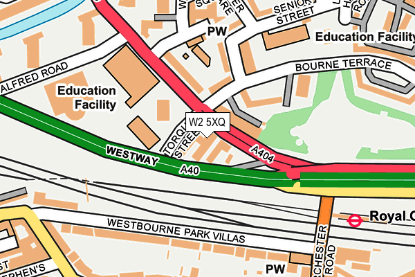 W2 5XQ map - OS OpenMap – Local (Ordnance Survey)