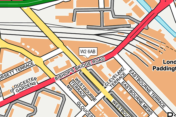 W2 6AB map - OS OpenMap – Local (Ordnance Survey)