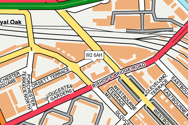 W2 6AH map - OS OpenMap – Local (Ordnance Survey)