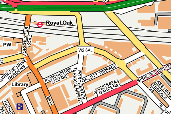 W2 6AL map - OS OpenMap – Local (Ordnance Survey)