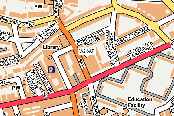 W2 6AP map - OS OpenMap – Local (Ordnance Survey)