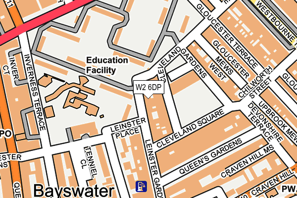 W2 6DP map - OS OpenMap – Local (Ordnance Survey)