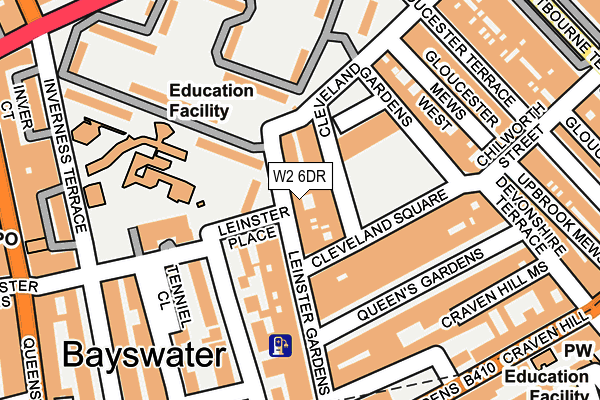 W2 6DR map - OS OpenMap – Local (Ordnance Survey)