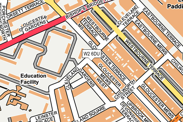 W2 6DU map - OS OpenMap – Local (Ordnance Survey)