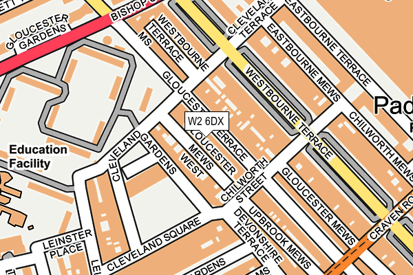 W2 6DX map - OS OpenMap – Local (Ordnance Survey)