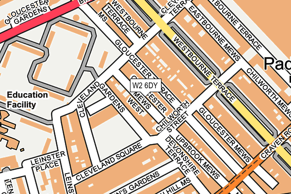 W2 6DY map - OS OpenMap – Local (Ordnance Survey)