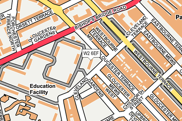 W2 6EF map - OS OpenMap – Local (Ordnance Survey)