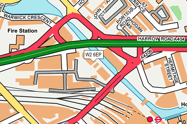 W2 6EP map - OS OpenMap – Local (Ordnance Survey)