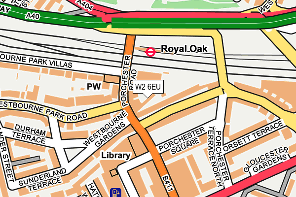 W2 6EU map - OS OpenMap – Local (Ordnance Survey)