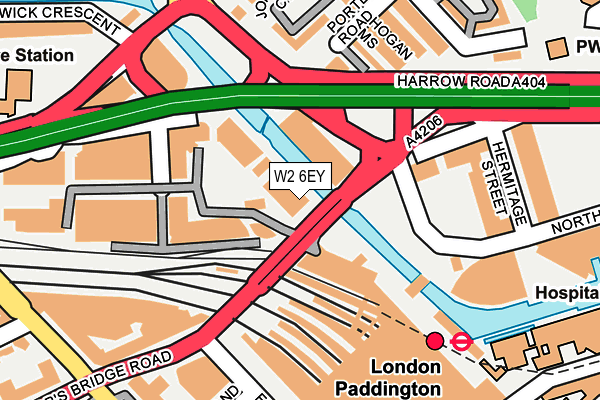 W2 6EY map - OS OpenMap – Local (Ordnance Survey)