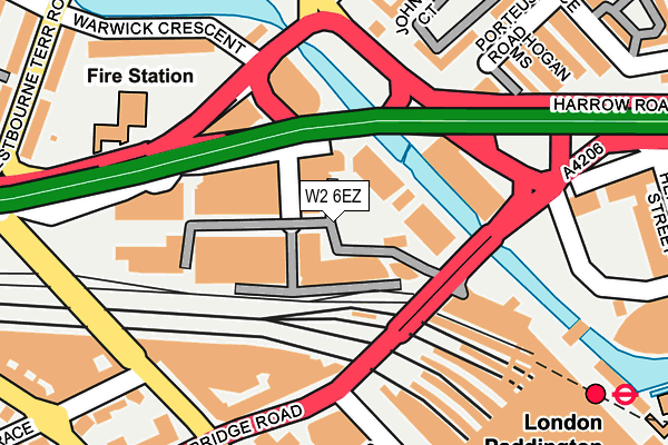 W2 6EZ map - OS OpenMap – Local (Ordnance Survey)