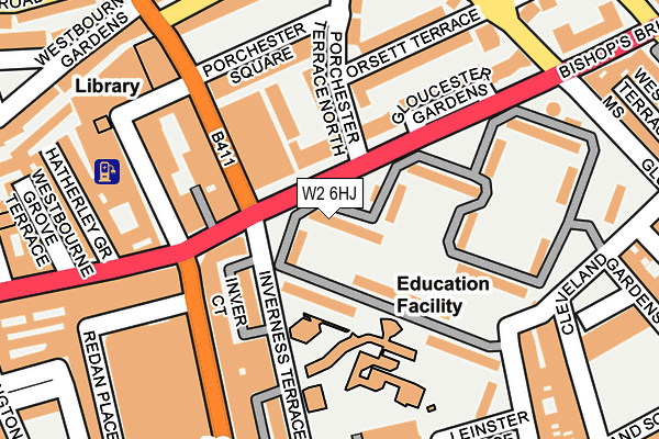 W2 6HJ map - OS OpenMap – Local (Ordnance Survey)