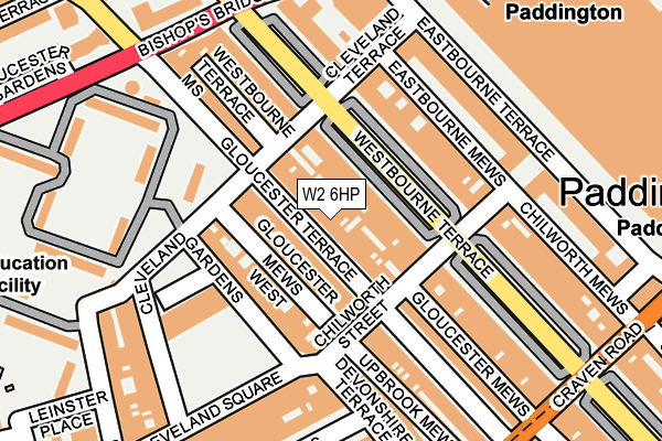 W2 6HP map - OS OpenMap – Local (Ordnance Survey)