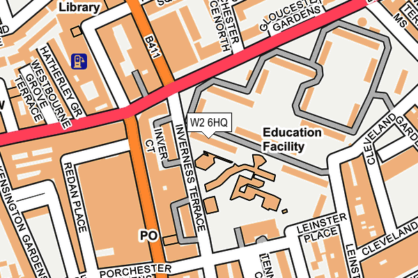 W2 6HQ map - OS OpenMap – Local (Ordnance Survey)