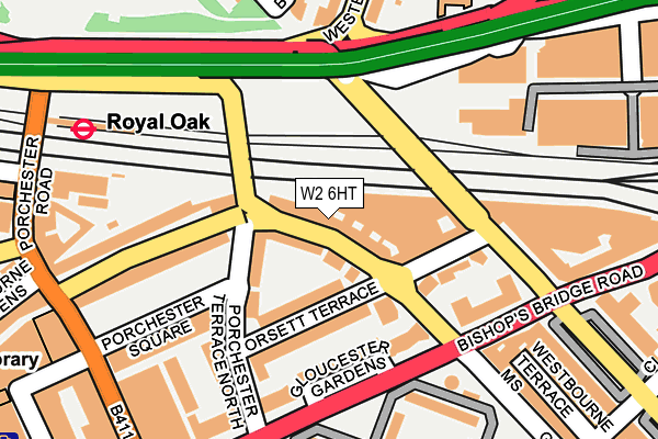 W2 6HT map - OS OpenMap – Local (Ordnance Survey)