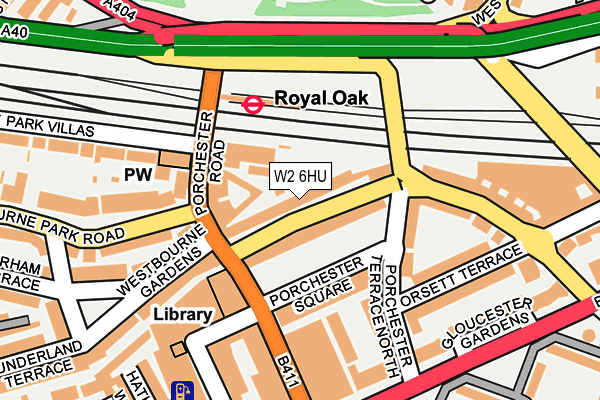 W2 6HU map - OS OpenMap – Local (Ordnance Survey)