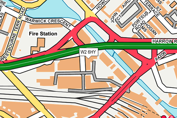 W2 6HY map - OS OpenMap – Local (Ordnance Survey)