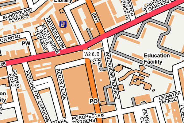 W2 6JB map - OS OpenMap – Local (Ordnance Survey)