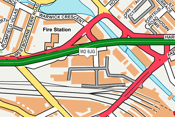 W2 6JG map - OS OpenMap – Local (Ordnance Survey)