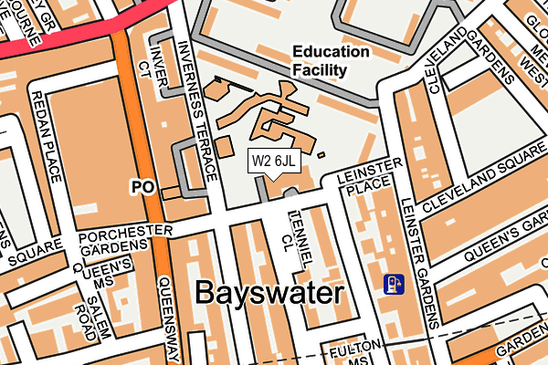 W2 6JL map - OS OpenMap – Local (Ordnance Survey)